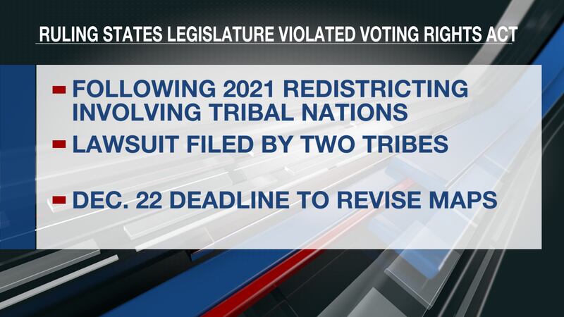 Judge rules redistricting maps violates federal law.