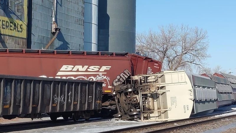 The sheriff said one vehicle struck and damaged a building at the elevator site, but indicated...