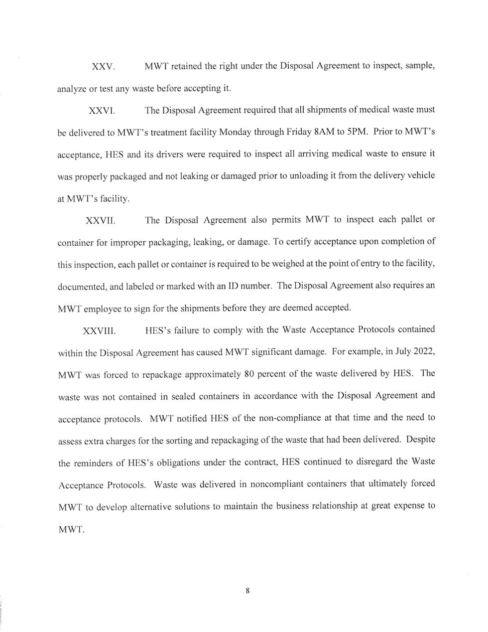 Page 8 – Lawsuit filed in Cass County against Sanford Health