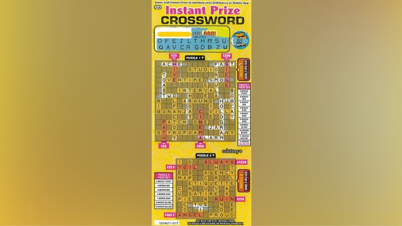A California woman won a $2 million lottery jackpot thanks to a lucky scratch-off ticket.