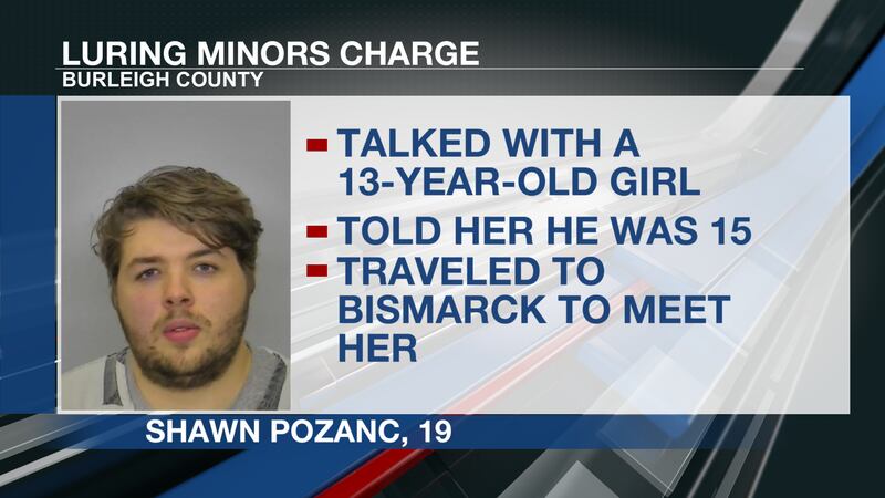 Bismarck Police arrested a 19-year-old Minnesota man they say was luring children online.