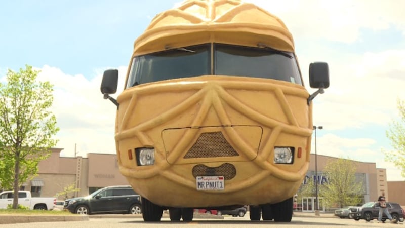 The Planters NUTmobile made a stop in Bismarck and will be hanging around until May 23.