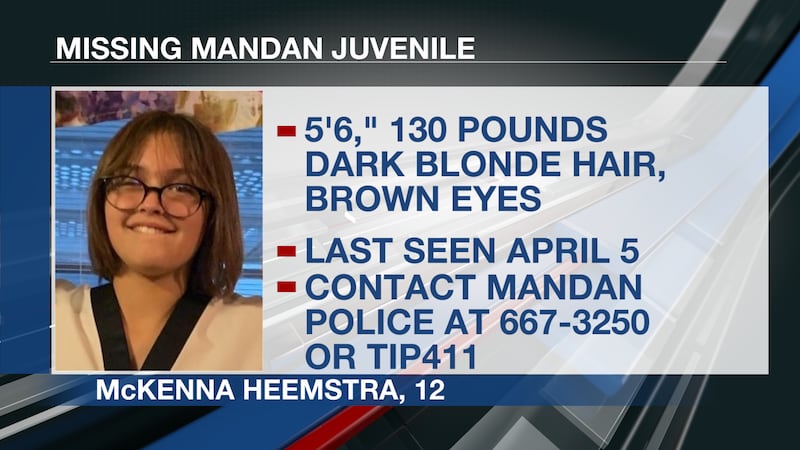 Missing Mandan 12-year-old