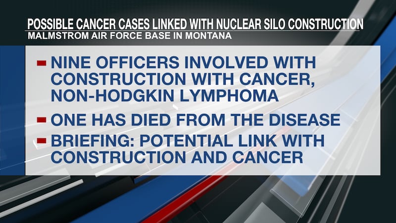Nine military officers are claiming their blood cancer diagnoses are linked to a nuclear...