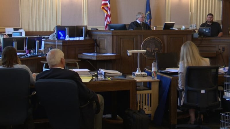 Courtroom during the Hoffman trial