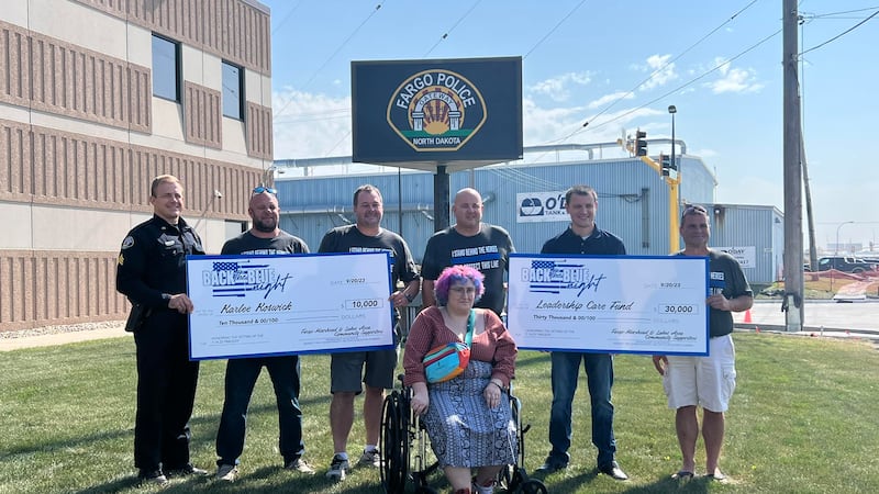 Karlee Koswick was presented the donations on Wednesday afternoon on September 20, 2023.